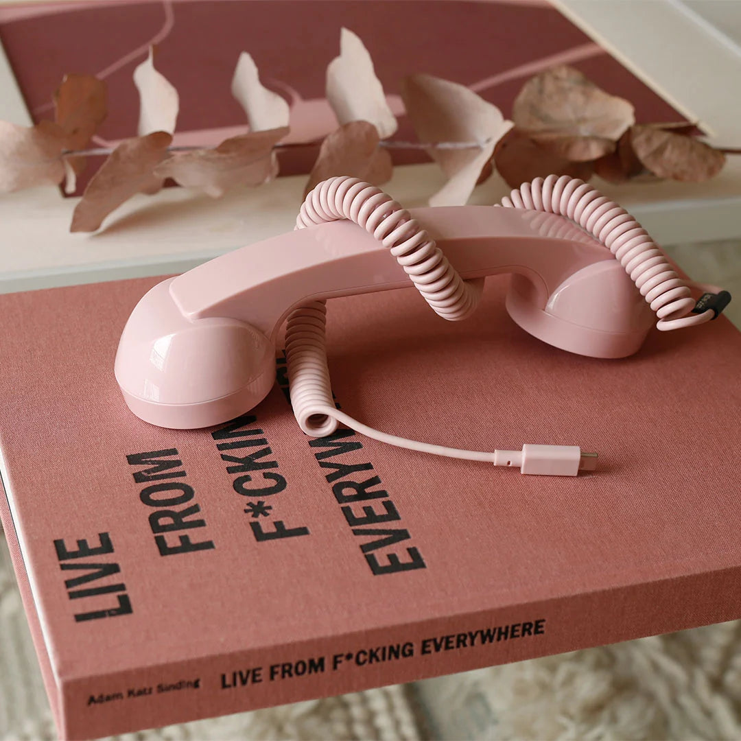 Native Union Pop Phone Retro Telefon Ahizesi - USB-C Destekli, Mikrofonlu ve Hoparlörlü (iPhone, iPad, Samsung S25, Laptop Uyumlu)