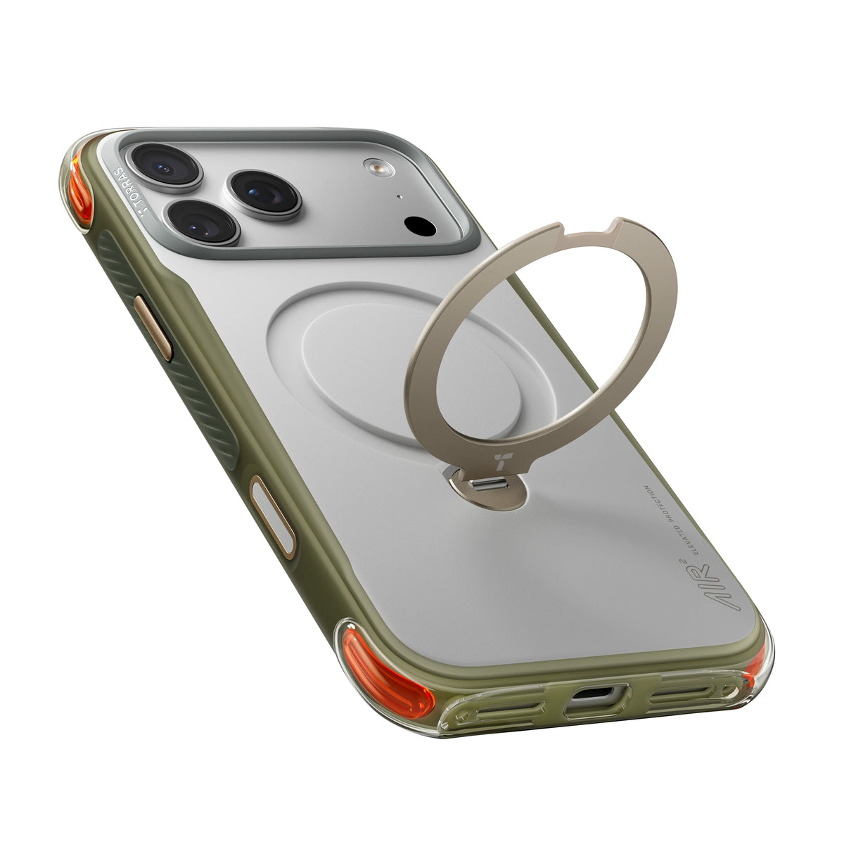 Torras Ostand Q3 Air Pro iPhone 18 Pro Kılıf stand görünümü