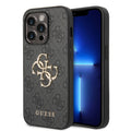 __vg|Gri|0|3666339066277-01|Apple iPhone 14 Pro Max Kılıf GUESS PU Deri Büyük Metal Logo Dizaynlı Kapak