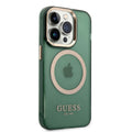 __vg|Yeşil|0|3666339069650-01|Apple iPhone 14 Pro Max Kılıf GUESS MagSafe Şarj Özellikli Airbagli Dizayn Kapak
