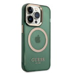 __vg|Yeşil|0|3666339069650-01|Apple iPhone 14 Pro Max Kılıf GUESS MagSafe Şarj Özellikli Airbagli Dizayn Kapak