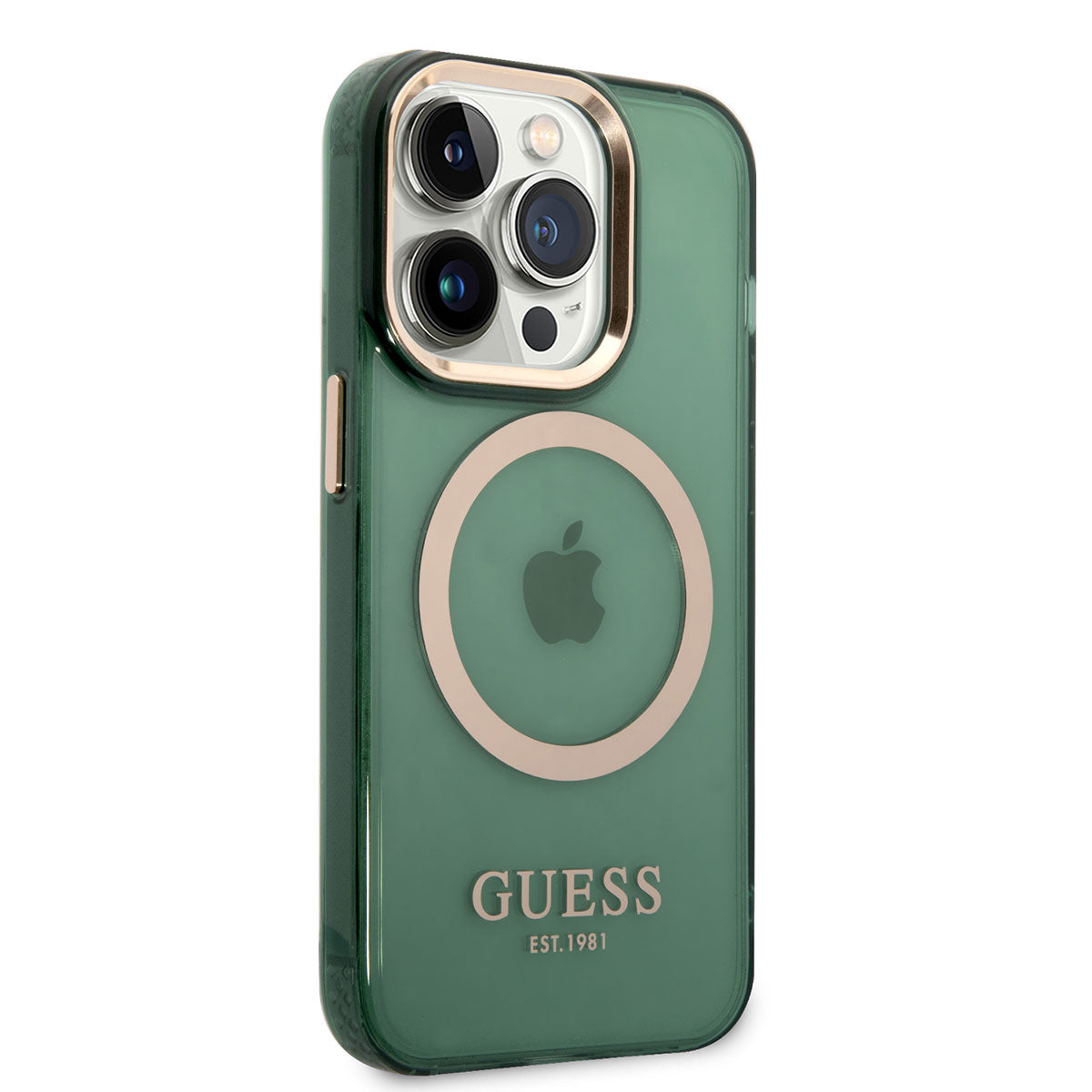 __vg|Yeşil|0|3666339069650-01|Apple iPhone 14 Pro Max Kılıf GUESS MagSafe Şarj Özellikli Airbagli Dizayn Kapak
