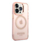 __vg|Pembe|0|3666339069698-01|Apple iPhone 14 Pro Max Kılıf GUESS MagSafe Şarj Özellikli Airbagli Dizayn Kapak