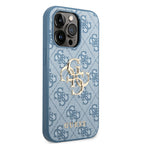 __vg|Mavi|0|3666339088774-01|Apple iPhone 14 Pro Max Kılıf GUESS PU Deri Büyük Metal Logo Dizaynlı Kapak