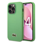 __vg|Yeşil|0|3666339099749-01|Apple iPhone 14 Pro Max Kılıf Lacoste Orjinal Lisanslı PU Pike Desenli Arka Yüzey İkonik Timsah Dokuma Logolu Kapak
