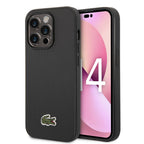 __vg|Siyah|0|3666339099787-01|Apple iPhone 14 Pro Max Kılıf Lacoste Orjinal Lisanslı PU Pike Desenli Arka Yüzey İkonik Timsah Dokuma Logolu Kapak