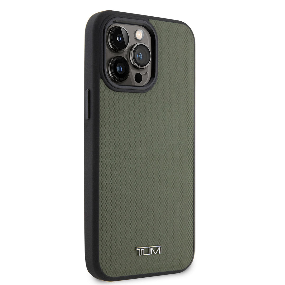 __vg|Olive|0|3666339100223-01|Apple iPhone 14 Pro Max Kılıf TUMI MagSafe Şarj Özellikli Deri Noktalı Dizayn Kapak