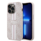 __vg|Pembe|0|3666339119904-01|Apple iPhone 14 Pro Max Kılıf Guess Orjinal Lisanslı MagSafe Şarj Özellikli 4G Şerit Tasarımlı Printed Kapak