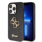 __vg|Siyah|0|3666339147358-01|Apple iPhone 14 Pro Max Kılıf Guess Orjinal Lisanslı 4G Büyük Metal Logolu Glitter Kapak