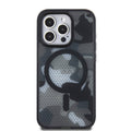 __vg|Siyah|0|3666339157258-01|Apple iPhone 15 Pro Kılıf TUMI Orjinal Lisanslı MagSafe Şarj Özellikli Buzlanmış Saydam Ağ Kamuflajı Desenli Kapak