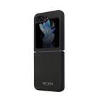 __vg|Siyah|0|3666339175801-01|Galaxy Z Flip 5 Kılıf TUMI Liquid Silikon Metal Logo Dizayn Orjinal Lisanslı Kapak