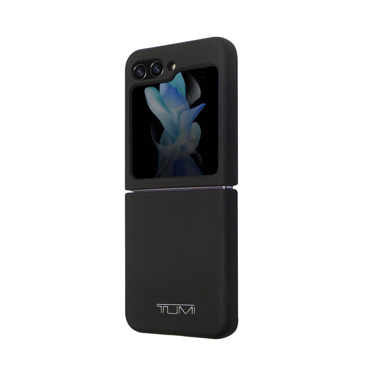 __vg|Siyah|0|3666339175801-01|Galaxy Z Flip 5 Kılıf TUMI Liquid Silikon Metal Logo Dizayn Orjinal Lisanslı Kapak