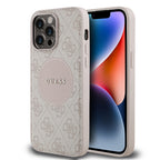 __vg|Pembe|0|3666339426736-01|Apple iPhone 14 Pro Max Kılıf Guess Orjinal Lisanslı MagSafe Şarj Özellikli Yazı Logolu Circle Classic Kapak