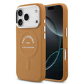 __vg|Kahverengi|0|3666339494360-01|Apple iPhone 17 Pro Max Kılıf Karl Lagerfeld Orjinal Lisanslı MagSafe Şarj Özellikli Metal Kamera ve Buton Tasarımlı Paris RSG PU Deri Kapak