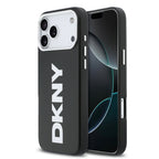 __vg|Siyah|0|3666339501723-01|Apple iPhone 17 Pro Max Kılıf DKNY Orjinal Lisanslı MagSafe Şarj Özellikli PU Büyük Dikey Logolu Kapak