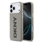 __vg|Bej|0|3666339501945-01|Apple iPhone 17 Pro Max Kılıf DKNY Orjinal Lisanslı MagSafe Şarj Özellikli PU Büyük Dikey Logolu Kapak