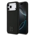 __vg|Siyah|0|3666339502935-01|Apple iPhone 17 Pro Max Kılıf DKNY Orjinal Lisanslı MagSafe Şarj Özellikli Metal Logolu Silikon Kapak