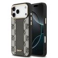 __vg|Siyah|0|3666339504427-01|Apple iPhone 17 Pro Max Kılıf DKNY Orjinal Lisanslı MagSafe Şarj Özellikli 3D Yazılı Checkered Pattern Kapak