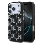 __vg|Siyah|0|3666339505820-01|Apple iPhone 17 Pro Max Kılıf Orjinal Lisanslı MagSafe Şarj Özellikli Karl Lagerfeld IML Baskılı Monogram Dizayn Kapak