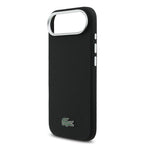 __vg|Siyah|5|3666339511401-06|Apple iPhone 17 Air Kılıf Lacoste Orjinal Lisanslı MagSafe Şarj Özellikli PVC Pike Desenli Arka Yüzey İkonik Timsah Dokuma Logolu Kapak