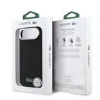 __vg|Siyah|7|3666339511401-08|Apple iPhone 17 Air Kılıf Lacoste Orjinal Lisanslı MagSafe Şarj Özellikli PVC Pike Desenli Arka Yüzey İkonik Timsah Dokuma Logolu Kapak