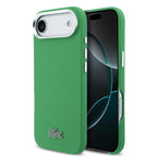 __vg|Yeşil|0|3666339511524-01|Apple iPhone 17 Air Kılıf Lacoste Orjinal Lisanslı MagSafe Şarj Özellikli PVC Pike Desenli Arka Yüzey İkonik Timsah Dokuma Logolu Kapak