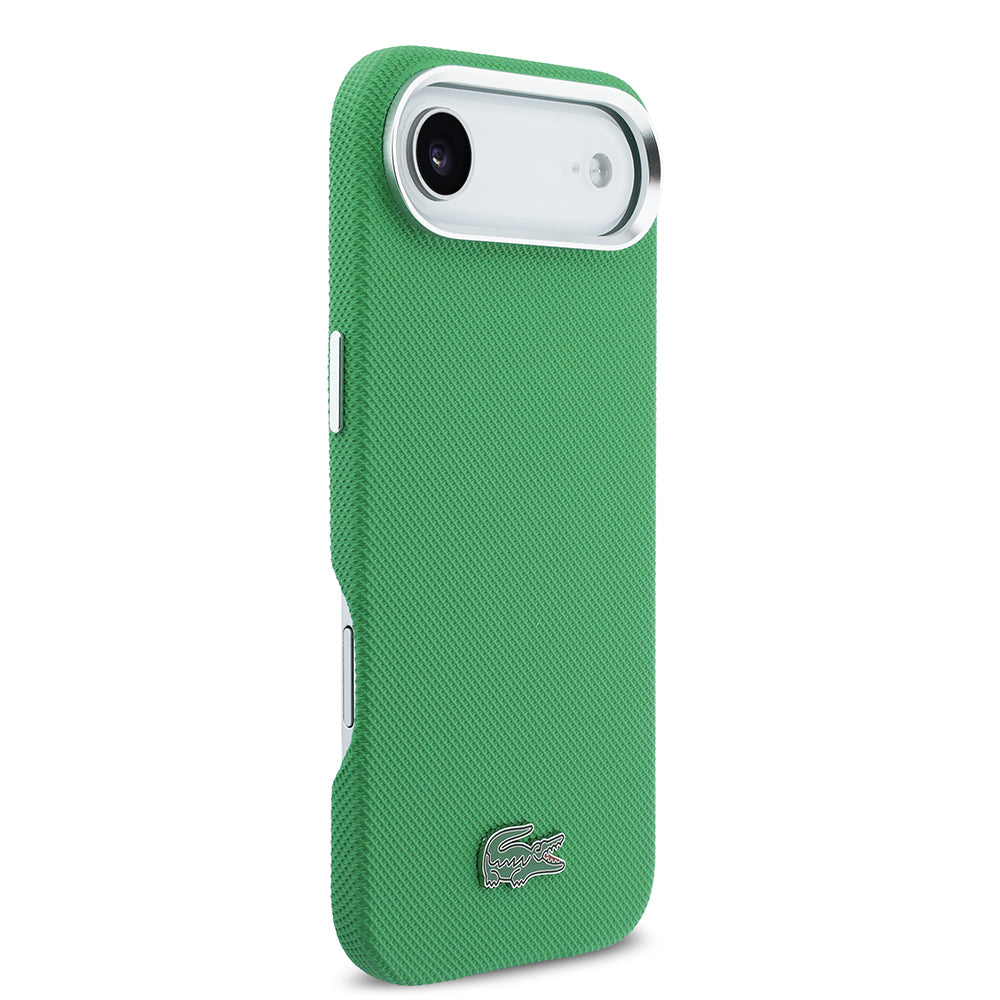 __vg|Yeşil|3|3666339511524-04|Apple iPhone 17 Air Kılıf Lacoste Orjinal Lisanslı MagSafe Şarj Özellikli PVC Pike Desenli Arka Yüzey İkonik Timsah Dokuma Logolu Kapak