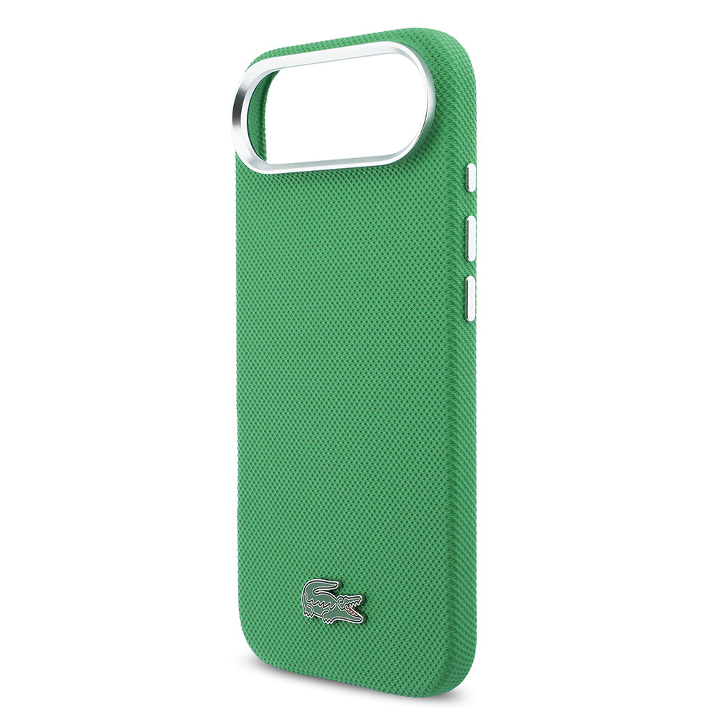 __vg|Yeşil|5|3666339511524-06|Apple iPhone 17 Air Kılıf Lacoste Orjinal Lisanslı MagSafe Şarj Özellikli PVC Pike Desenli Arka Yüzey İkonik Timsah Dokuma Logolu Kapak