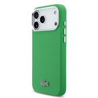 __vg|Yeşil|1|3666339511548-02|Apple iPhone 17 Pro Max Kılıf Lacoste Orjinal Lisanslı MagSafe Şarj Özellikli PVC Pike Desenli Arka Yüzey İkonik Timsah Dokuma Logolu Kapak