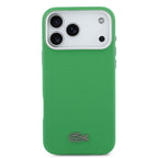 __vg|Yeşil|2|3666339511548-03|Apple iPhone 17 Pro Max Kılıf Lacoste Orjinal Lisanslı MagSafe Şarj Özellikli PVC Pike Desenli Arka Yüzey İkonik Timsah Dokuma Logolu Kapak