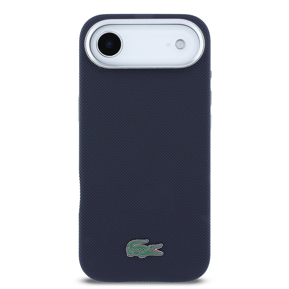 __vg|Lacivert|2|3666339511647-03|Apple iPhone 17 Air Kılıf Lacoste Orjinal Lisanslı MagSafe Şarj Özellikli PVC Pike Desenli Arka Yüzey İkonik Timsah Dokuma Logolu Kapak