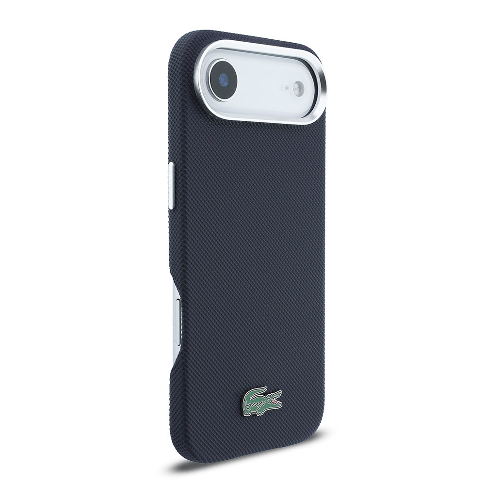 __vg|Lacivert|3|3666339511647-04|Apple iPhone 17 Air Kılıf Lacoste Orjinal Lisanslı MagSafe Şarj Özellikli PVC Pike Desenli Arka Yüzey İkonik Timsah Dokuma Logolu Kapak