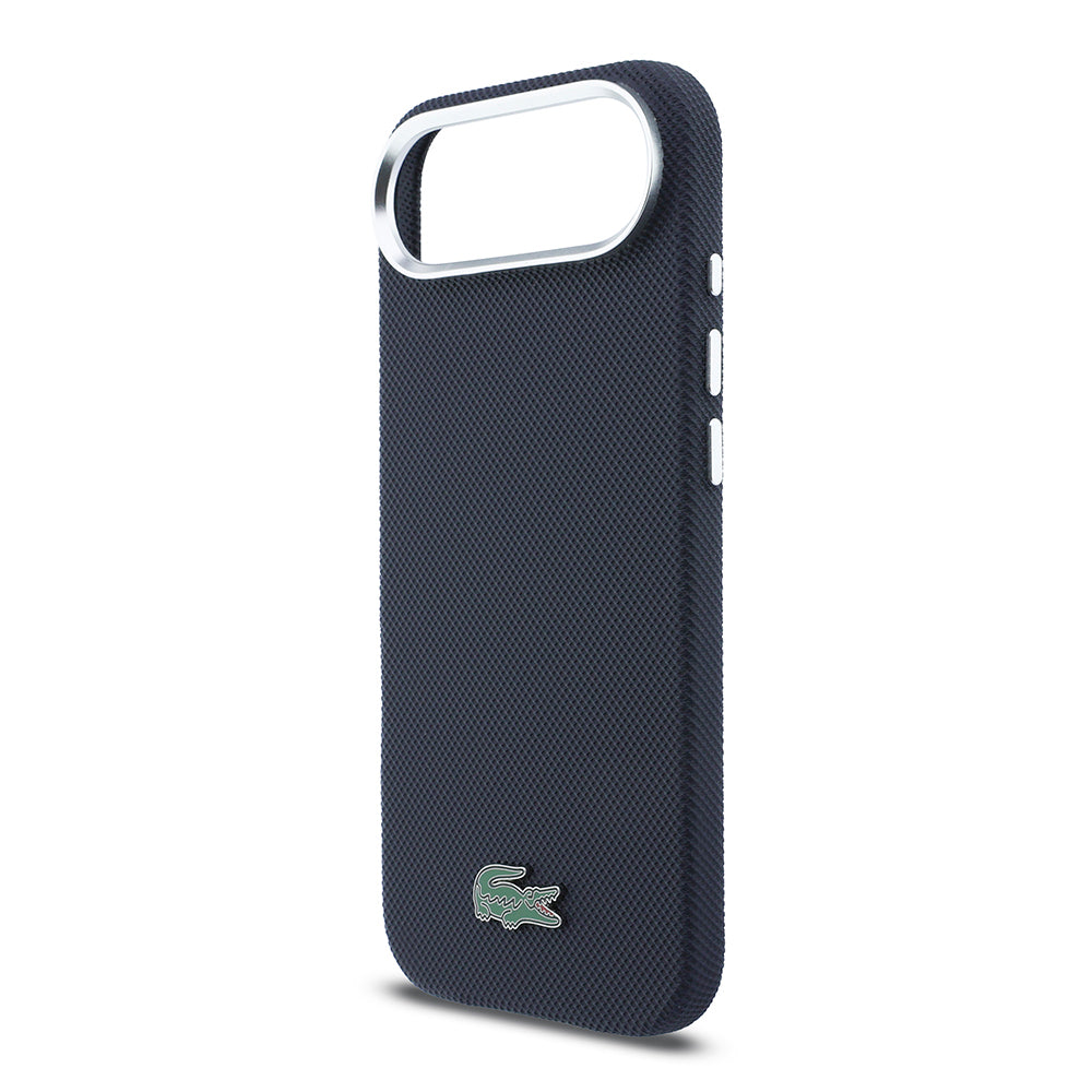 __vg|Lacivert|5|3666339511647-06|Apple iPhone 17 Air Kılıf Lacoste Orjinal Lisanslı MagSafe Şarj Özellikli PVC Pike Desenli Arka Yüzey İkonik Timsah Dokuma Logolu Kapak