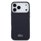 __vg|Lacivert|2|3666339511661-03|Apple iPhone 17 Pro Max Kılıf Lacoste Orjinal Lisanslı MagSafe Şarj Özellikli PVC Pike Desenli Arka Yüzey İkonik Timsah Dokuma Logolu Kapak