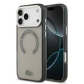 __vg|Gri|0|3666339512262-01|Apple iPhone 17 Pro Max Kılıf Lacoste Orjinal Lisanslı MagSafe Şarj Özellikli İkonik Timsah Logolu Buzlu Kapak