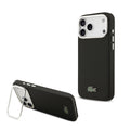 __vg|Siyah|0|3666339513221-01|Apple iPhone 17 Pro Max Kılıf Lacoste Orjinal Lisanslı MagSafe Şarj Özellikli PU Pike Desenli Standlı Metal Logolu Kapak