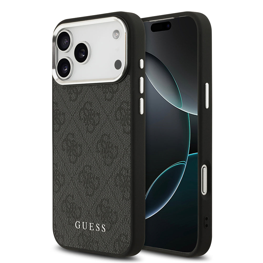 __vg|Siyah|0|3666339518745-01|Apple iPhone 17 Pro Max Kılıf Guess Orjinal Lisanslı MagSafe Şarj Özellikli 4G Klasik Yazı Logolu Kapak