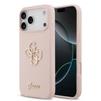 __vg|Pembe|0|3666339522742-01|Apple iPhone 17 Pro Max Kılıf Guess Orjinal Lisanslı Grained Yazı Logolu Kapak