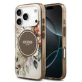 __vg|Kahverengi|0|3666339525149-01|Apple iPhone 17 Pro Max Kılıf Guess Orjinal Lisanslı MagSafe Şarj Özellikli Flower Tonal Circle Kapak