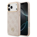 __vg|Pembe|0|3666339529611-01|Apple iPhone 17 Pro Max Kılıf Guess Orjinal Lisanslı MagSafe Şarj Özellikli Gold Metal Kamera Çerçeveli Taşlı 4G Logolu Kapak
