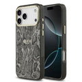 __vg|Siyah|0|3666339535346-01|Apple iPhone 17 Pro Max Kılıf Guess Orjinal Lisanslı MagSafe Şarj Özellikli Yazı Logolu Python Desenli Kapak
