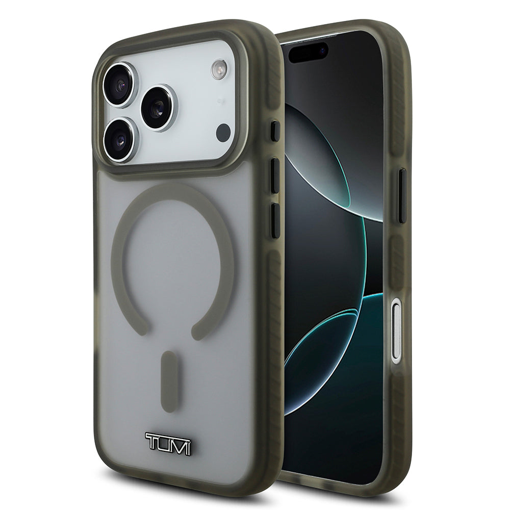 __vg|Haki|0|3666339542726-01|Apple iPhone 17 Pro Kılıf TUMI Orjinal Lisanslı MagSafe Şarj Özellikli Buzlu Transparan Kapak