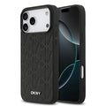 __vg|Siyah|0|3666339546021-01|Apple iPhone 17 Pro Max Kılıf DKNY Orjinal Lisanslı MagSafe Şarj Özellikli 3D Yazılı Grid Pattern Kapak