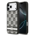 __vg|Siyah|0|3666339549015-01|Apple iPhone 17 Pro Max Kılıf DKNY Orjinal Lisanslı MagSafe Şarj Özellikli 3D Yazılı Metal Logolu Kapak