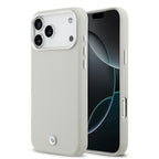 __vg|Gri|0|3666339551407-01|Apple iPhone 17 Pro Max Kılıf BMW Orjinal Lisanslı MagSafe Şarj Özellikli Metal Logolu Tam Kaplama Deri Kapak