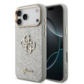 __vg|Gri|0|3666339558109-01|Apple iPhone 17 Pro Max Kılıf Guess Orjinal Lisanslı 4G Büyük Metal Kamera Çerçeveli ve Logolu Glitter Kapak