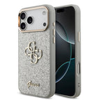 __vg|Gri|0|3666339558109-01|Apple iPhone 17 Pro Max Kılıf Guess Orjinal Lisanslı 4G Büyük Metal Kamera Çerçeveli ve Logolu Glitter Kapak