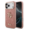 __vg|Pembe|0|3666339558260-01|Apple iPhone 17 Pro Max Kılıf Guess Orjinal Lisanslı 4G Büyük Metal Kamera Çerçeveli ve Logolu Glitter Kapak
