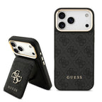 __vg|Siyah|0|3666339558666-01|Apple iPhone 17 Pro Max Kılıf Guess Orjinal Lisanslı MagSafe Şarj Özellikli 4G Metal Büyük Logolu Kartlıklı Kapak