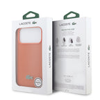 __vg|Turuncu|7|3666339578374-08|Apple iPhone 17 Pro Max Kılıf Lacoste Orjinal Lisanslı MagSafe Şarj Özellikli PU Pike Desenli Metal Logolu Kapak